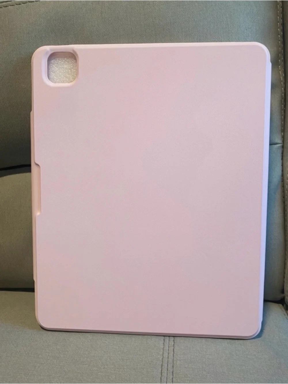 Slim Light Pink Tablet Folio Case with Magnetic Strap